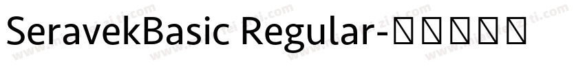 SeravekBasic Regular字体转换